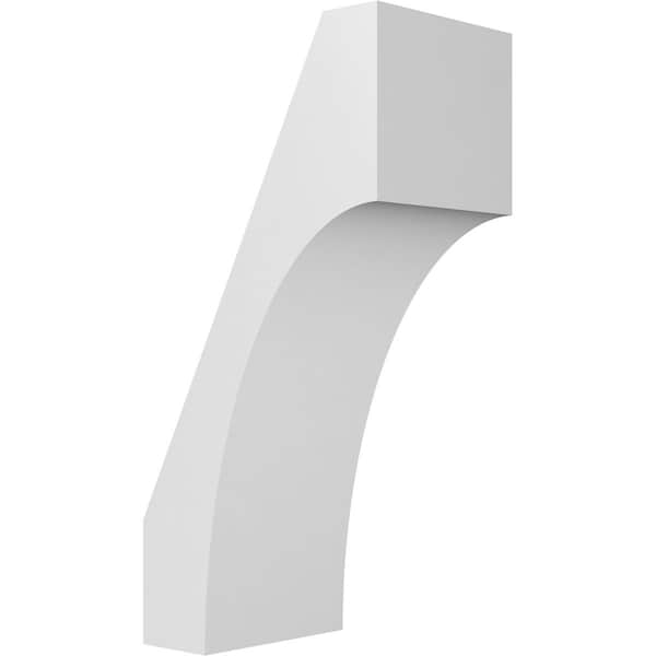 Ekena Millwork 5 1/2-in. W x 8-in. D x 16-in. H Westlake Architectural Grade PVC Knee Brace BRCP055X08X16WTL - main